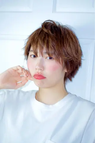 ショート カラー 脱白髪染め特化GBG 自由が丘所属・【白髪ぼかし 専門GBG】自由が丘のヘアスタイル