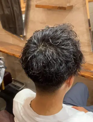 パーマ メンズ メンズ特化/パーマ/ フェードWATARUのヘアスタイル