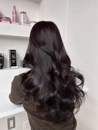 ロング CYM所属・ワンカラー/レイヤー 🩷モエのヘアスタイル