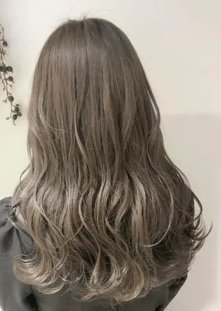 セミロング カラー nagane sayakaのヘアスタイル