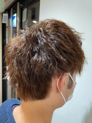 パーマ メンズ 透明感カラー/ 韓国風🌿RIKOのヘアスタイル