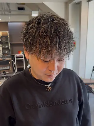 カラー パーマ メンズ 年間2000名担当◎ パーマ職人/仲原佑樹のヘアスタイル