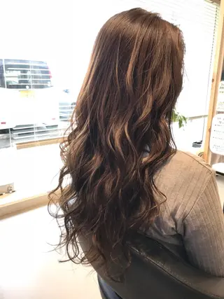 ロング カラー 関口 友行のヘアスタイル