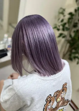 セミロング カラー 🎀carina ハイトーンカラー🎀のヘアスタイル