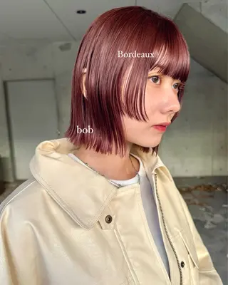 ショート カラー 松本優香/ボブ/ダ ブルカラー/髪質改善のヘアスタイル