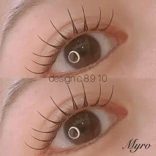 マツエク・マツパ Myro☺︎ LED/パリエクのマツエク・マツパデザイン