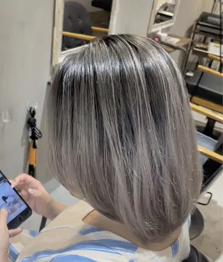 セミロング morrow by suntown所属・💙AKANE ハイトーン特化💙のヘアスタイル