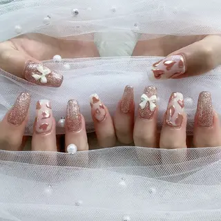 ネイル パーツ全部¥110 サロンミミのネイルデザイン