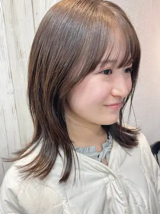 ミディアム 🌼似合わせカット 🌼おぎの みき🌼のヘアスタイル