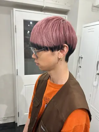 ミディアム 抜け感/ワンカラー/ 明大前/桑田のヘアスタイル