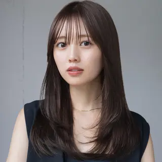 ロング AIN.ANLY.所属・顔まわりカット/レイ ヤーカット/小池 祐のヘアスタイル