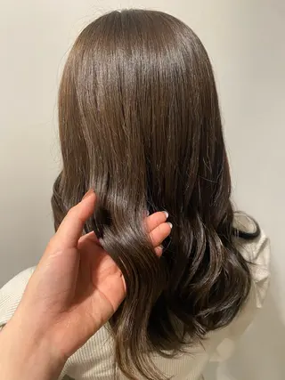 セミロング カラー カットモデル 🦋‪熊田 史織のヘアスタイル