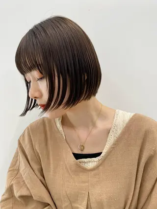 ショート カラー 艶カラー 🤍🫧/makoのヘアスタイル