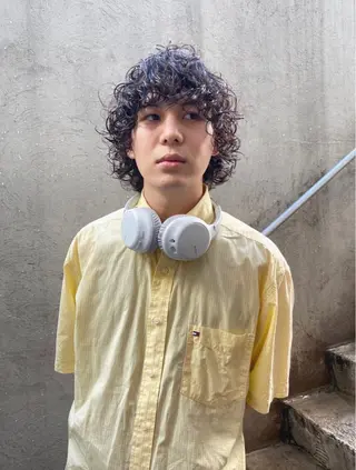 ミディアム カラー パーマ メンズ メンズ特化 /KAKERUのヘアスタイル