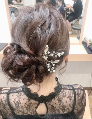 セミロング ヘアアレンジ GRANLUSSO 〜グランルッソ駅前店所属・木口 嘉美のヘアスタイル