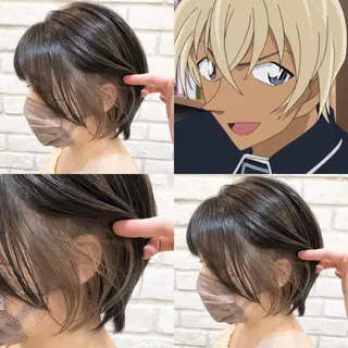 ショート カラー 推しカラー✨ オタク美容師ユウカのヘアスタイル