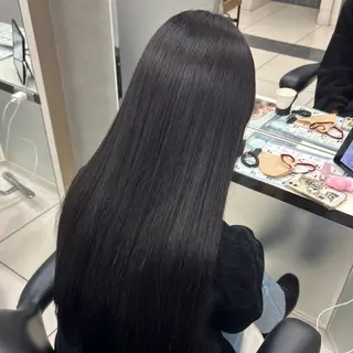 ロング ブリーチなしダブル カラー/暖色/麻咲のヘアスタイル