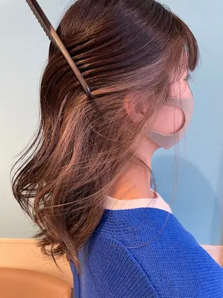 セミロング 日置 大智のヘアスタイル