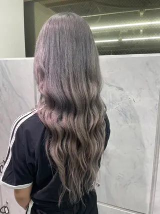 ロング ヘアアレンジ ハイトーンカラーエク ステ🌺RENA🌺のヘアスタイル