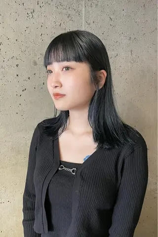 ミディアム カラー muku所属・ボブ/パーマ /muku サリのヘアスタイル