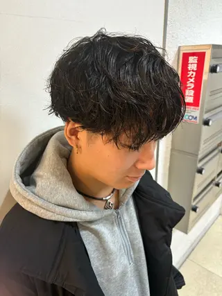 ショート パーマ 札幌パーマ 髪質改善/後藤海音のヘアスタイル