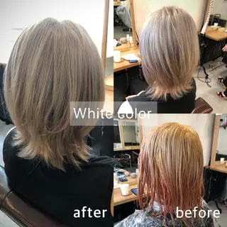 ショート カラー 美髪矯正 🌈髪質改善 山下のヘアスタイル