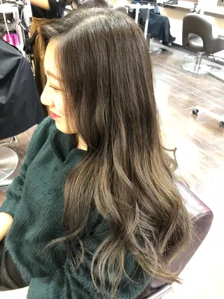ロング カラー パーマ ヘアアレンジ 高橋 隆一のヘアスタイル