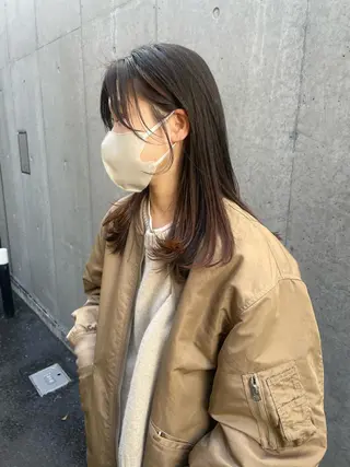 ミディアム 土屋 美賀のヘアスタイル