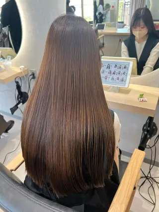 ロング 韓国ヘア🩶侑矢 艶髪透明感/福岡のヘアスタイル