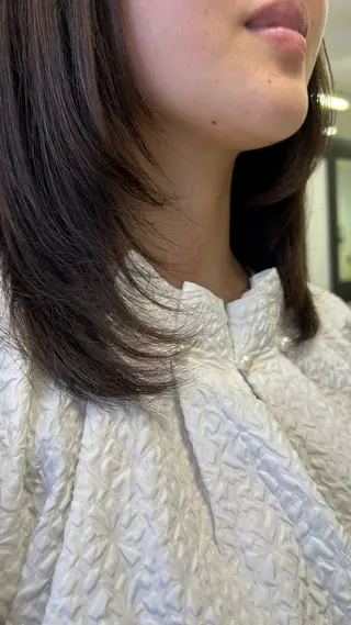 セミロング ❄️艶カラー/レイヤ ー/ボブ/mao❄️のヘアスタイル