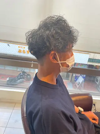 ショート パーマ メンズ 辻堂メンズ特化 YU-YAのヘアスタイル