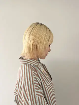 ミディアム カラー Kasumi | くすみブラウン×渋谷のヘアスタイル