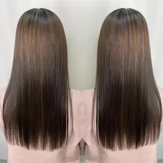 ロング パーマ 髪質改善/縮毛矯正 /ブリーチ矯正/岡部のヘアスタイル