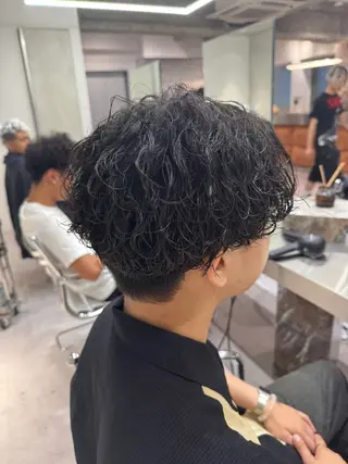 パーマ メンズ ブリーチ/パーマ特化 片平和寿のヘアスタイル