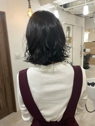 ミディアム パーマ 銀座No.1髪質改善 縮毛矯正/本木のヘアスタイル