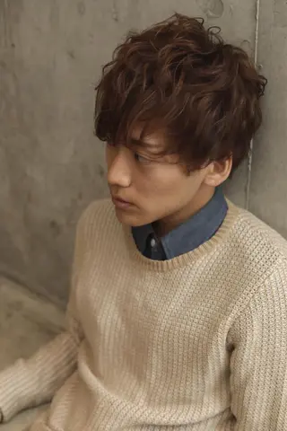 ショート パーマ メンズ Lolonois池田 代表 鍜治本颯太のヘアスタイル