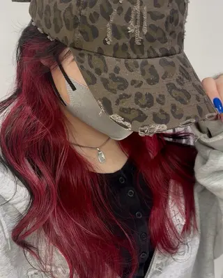 ロング カラー 川口 琴音のヘアスタイル