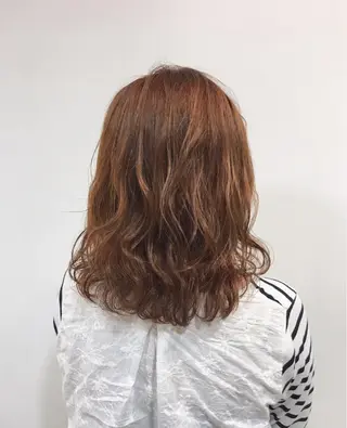 ミディアム カラー 横浜ブリーチムラ直し ハイトーン/ブリーチのヘアスタイル