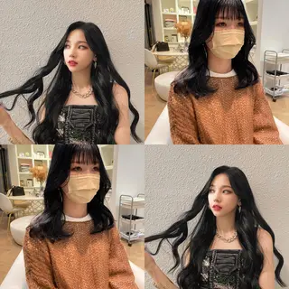 セミロング 韓国ヘア🤍 慎之介のヘアスタイル