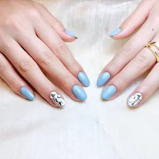 ネイル H3 Nail Tsuki🦋💙のネイルデザイン