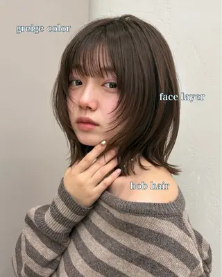 ショート カラー manami/ レイヤー/小顔カットのヘアスタイル