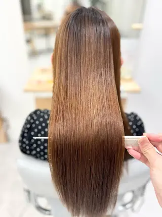 ロング パーマ 【くせ毛さんのお悩み 解決🍀】栗橋のヘアスタイル