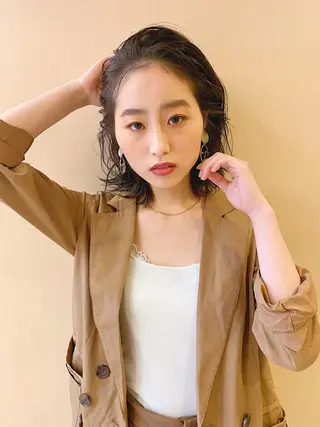 ミディアム カラー IDEA 柏の葉KOILRINKGARAGE所属・お洒落満足度 ◎💮井上のヘアスタイル