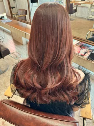 セミロング カラー 古澤 あかねのヘアスタイル