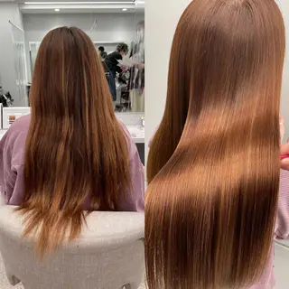 ロング 韓国ネイル🤍 イワサキ　リコ🍒のネイルデザイン