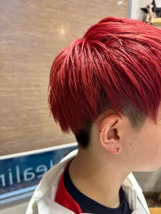 ショート カラー メンズ ボブ/インナーカラー ショート/佐野祥子のヘアスタイル