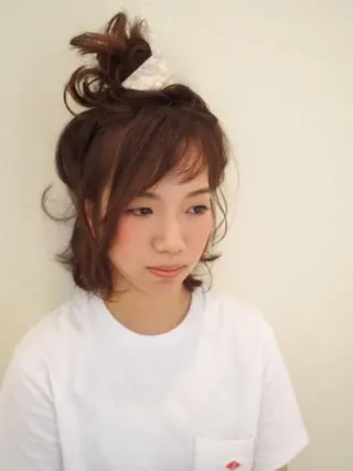 ミディアム ヘアアレンジ 似合わせカット🌿 前川のヘアスタイル