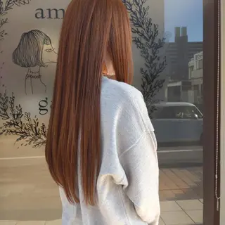 ロング カラー 大槻 百合子のヘアスタイル