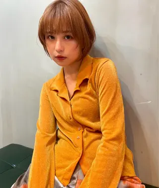 ショート カラー ショート/ボブ/ 心斎橋/宮脇美奈のヘアスタイル