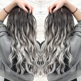 ロング カラー ヘアアレンジ 枝毛カット＆髪質改善 満足NO.1岡しゃんのヘアスタイル